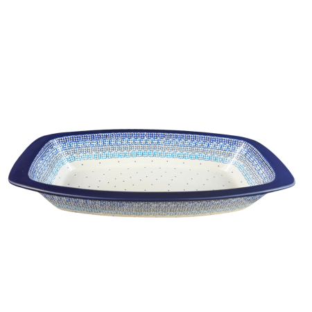 Tava cozonac Morning Glory, ceramica smaltuita, pictata manual, 36,0 x 18,0 cm [1]