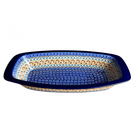 Tava cozonac Morning Sunrise, ceramica smaltuita, pictata manual, 36,0 x 18,0 cm [3]
