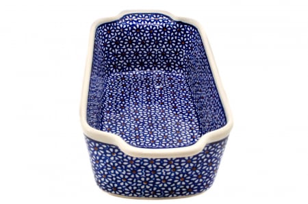 Tava cozonac Petals, ceramica smaltuita, pictata manual, 26,5 x 12,5 cm, volum 1,0 L [3]