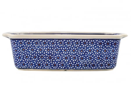 Tava cozonac Petals, ceramica smaltuita, pictata manual, 26,5 x 12,5 cm, volum 1,0 L [6]