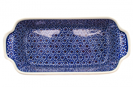 Tava cozonac Petals, ceramica smaltuita, pictata manual, 26,5 x 12,5 cm, volum 1,0 L [7]