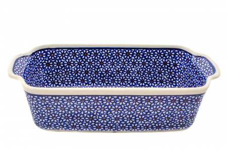 Tava cozonac Petals, ceramica smaltuita, pictata manual, 26,5 x 12,5 cm, volum 1,0 L [4]