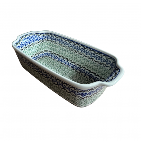 Tavi de copt - Tava cozonac Sweet Dreams, ceramica smaltuita, pictata manual, 26,5 x 12,5 cm, volum 1,0 L
