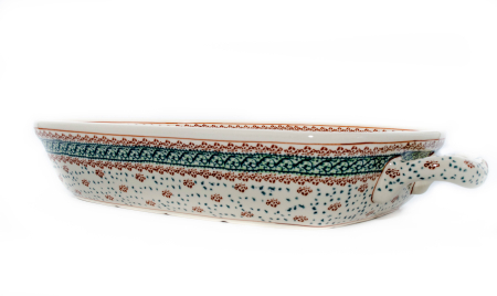 Tava cu manere pentru cuptor, Garden in the Wind, dreptunghiulara, ceramica smaltuita, pictat manual, 27,2 x 45,0 cm, volum 3,5 L [2]