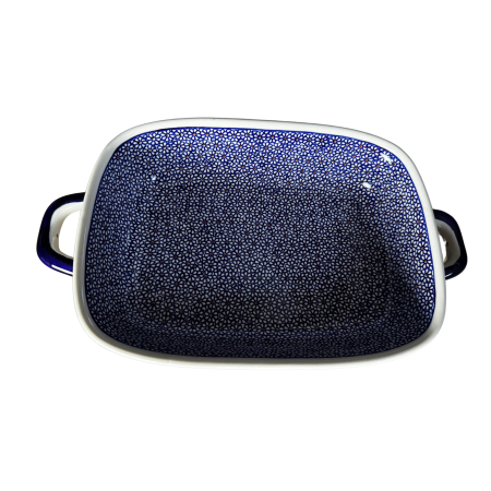 Tava cu manere pentru cuptor, Petals, dreptunghiulara, ceramica smaltuita, pictata manual, 27,2 x 45,0 cm, volum 3,5 L [7]