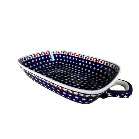 Tava cu manere pentru cuptor, Shimmering Star, dreptunghiulara, ceramica smaltuita, pictata manual, 27,2 x 45,0 cm, volum 3,5 L - Copie [7]