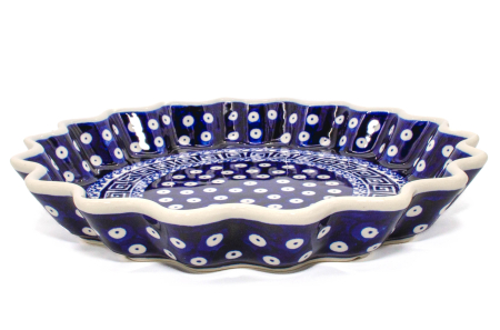 Tava cuptor rotunda, Infinity ceramica smaltuita, pictata manual, diametru 26,4 cm, volum 0,7 L [3]