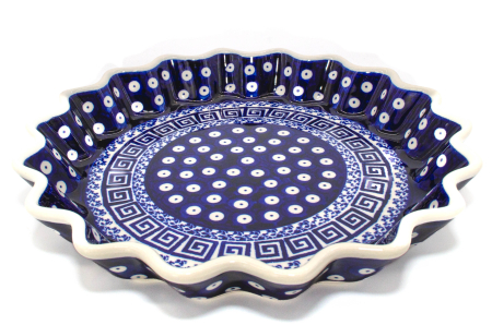 Tava cuptor rotunda, Infinity ceramica smaltuita, pictata manual, diametru 26,4 cm, volum 0,7 L [2]