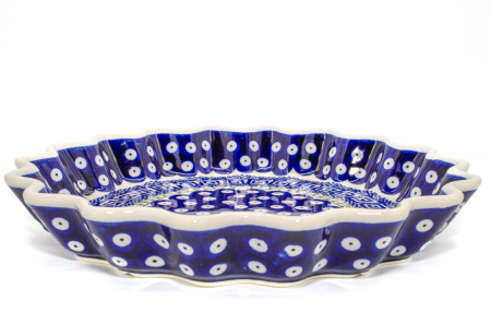 Tava cuptor rotunda Infinity, ceramica smaltuita, pictata manual, diametru 26,4 cm, volum 0,7 L [2]