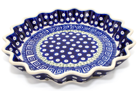 Tava cuptor rotunda Infinity, ceramica smaltuita, pictata manual, diametru 26,4 cm, volum 0,7 L [4]