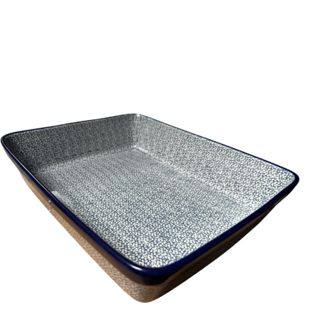 Tava dreptunghiulara Blue Sea, ceramica smaltuita, pictata manual, 27,0 X 32, 5 cm [4]