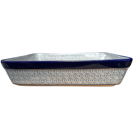 Tava dreptunghiulara Blue Sea, ceramica smaltuita, pictata manual, 27,0 X 32, 5 cm [1]
