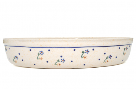 Tava ovala pentru copt Little Flowers, ceramica smaltuita, pictata manual, 19,0 x 27,5 cm, volum 1,4 L [5]