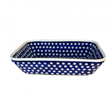 Tava pentru copt Blue Eyes, ceramica smaltuita, pictata manual, 24,7 x 30,6 cm, volum 2,7 L [2]