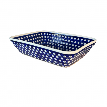 Tava pentru copt Blue Eyes, ceramica smaltuita, pictata manual, 24,7 x 30,6 cm, volum 2,7 L [6]
