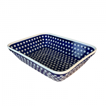Tava pentru copt Blue Eyes, ceramica smaltuita, pictata manual, 24,7 x 30,6 cm, volum 2,7 L [5]