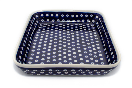 Tava pentru copt Blue Eyes, dreptunghiulara, ceramica smaltuita, pictata manual, 22,5 x 29,5 cm, volum 1,7 L [4]