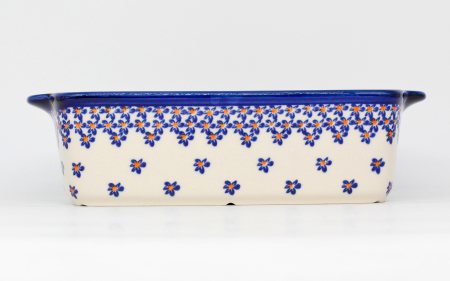 Tava pentru copt Blue Field, ceramica smaltuita, pictata manual, 26,5 x 12,5 cm, volum 1,0 L [2]