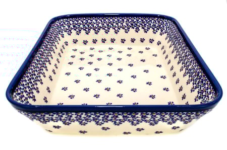 Tava pentru copt Blue Field, dreptunghiulara, ceramica smaltuita, pictata manual, 27,5 x 33,3 cm, volum 3,4 L [2]