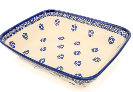 Tava pentru copt Confidence, ceramica smaltuita, pictata manual, 24,7 x 30,6 cm, volum 2,7 L [0]