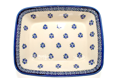 Tava pentru copt Confidence, ceramica smaltuita, pictata manual, 24,7 x 30,6 cm, volum 2,7 L [6]