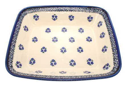 Tava pentru copt Confidence, ceramica smaltuita, pictata manual, 24,7 x 30,6 cm, volum 2,7 L [5]