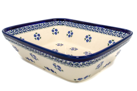 Tava pentru copt Confidence, dreptunghiulara,ceramica smaltuita, pictata manual, 21,8 x 25,7 cm, volum 2,0 L [1]