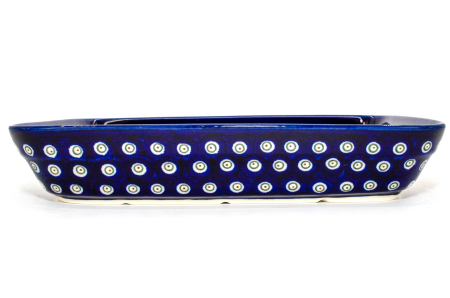 Tava pentru copt Floral Peacock, dreptunghiulara,  ceramica smaltuita, pictata manual, 19,5 x 25,5 cm, volum 1,2 L [3]