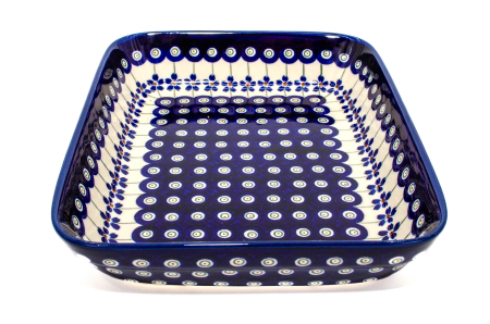 Tava pentru copt Floral Peacock, dreptunghiulara,  ceramica smaltuita, pictata manual, 19,5 x 25,5 cm, volum 1,2 L [5]