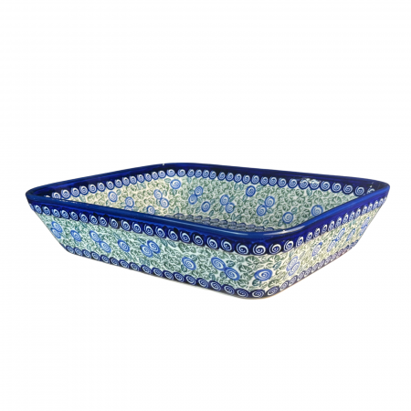 Tava pentru copt Garden Spirals, dreptunghiulara, ceramica smaltuita, pictata manual, 27,5 x 33,3 cm, volum 3,4 L [4]