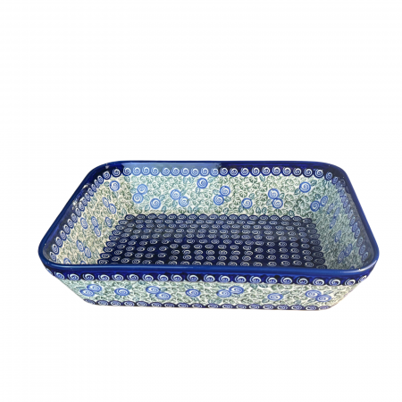 Tava pentru copt Garden Spirals, dreptunghiulara, ceramica smaltuita, pictata manual, 27,5 x 33,3 cm, volum 3,4 L [1]