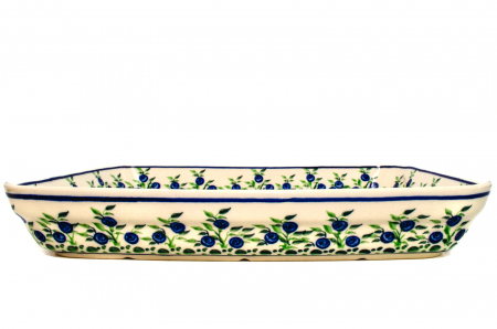Tava pentru copt Berries, ceramica smaltuita, pictata manual, 22,5 x 29,5 cm, volum 1,7 L [8]