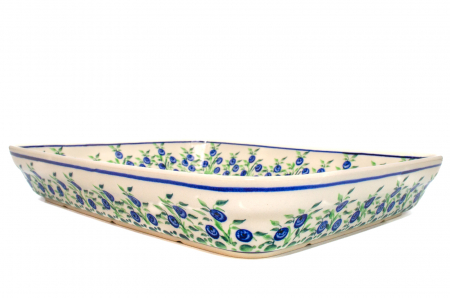 Tava pentru copt Berries, ceramica smaltuita, pictata manual, 22,5 x 29,5 cm, volum 1,7 L [7]