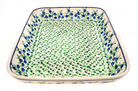 Tava pentru copt Berries, ceramica smaltuita, pictata manual, 22,5 x 29,5 cm, volum 1,7 L [4]