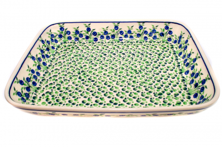 Tava pentru copt Berries, ceramica smaltuita, pictata manual, 22,5 x 29,5 cm, volum 1,7 L [5]