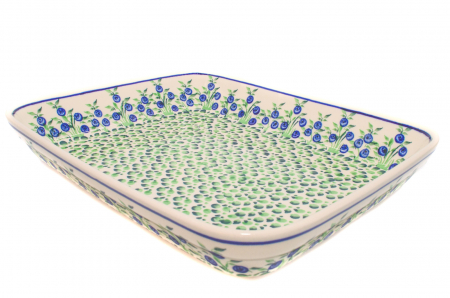 Tava pentru copt Berries, ceramica smaltuita, pictata manual, 22,5 x 29,5 cm, volum 1,7 L [1]