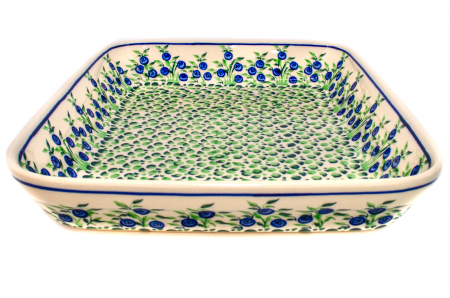 Tava pentru copt Berries, ceramica smaltuita, pictata manual, 22,5 x 29,5 cm, volum 1,7 L [3]