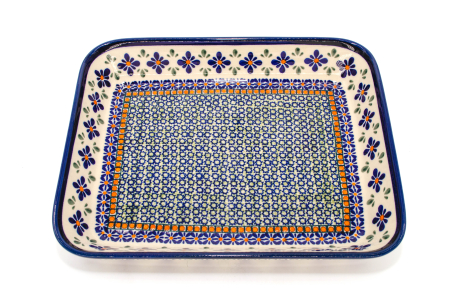 Tava pentru copt Joy, ceramica smaltuita, pictata manual, 22,5 x 29,5 cm, volum 1,7 L [5]