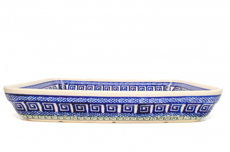 Tava pentru copt Infinity, ceramica smaltuita, pictata manual, 22,5 x 29,5 cm, volum 1,7 L [7]
