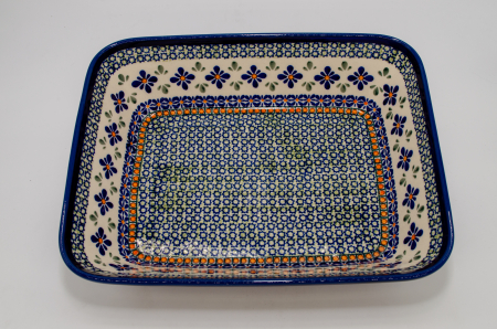Tava pentru copt Joy, ceramica smaltuita, pictata manual, 24,7 x 30,6 cm, volum 2,7 L [3]