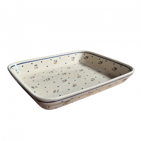Tava pentru copt Little Flowers, ceramica smaltuita, pictata manual, 22,5 x 29,5 cm, volum 1,7 L [9]