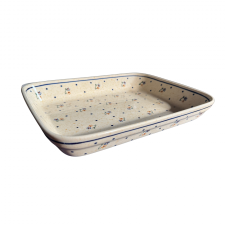 Tava pentru copt Little Flowers, ceramica smaltuita, pictata manual, 22,5 x 29,5 cm, volum 1,7 L [6]