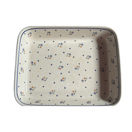 Tava pentru copt Little Flowers, ceramica smaltuita, pictata manual, 22,5 x 29,5 cm, volum 1,7 L [4]