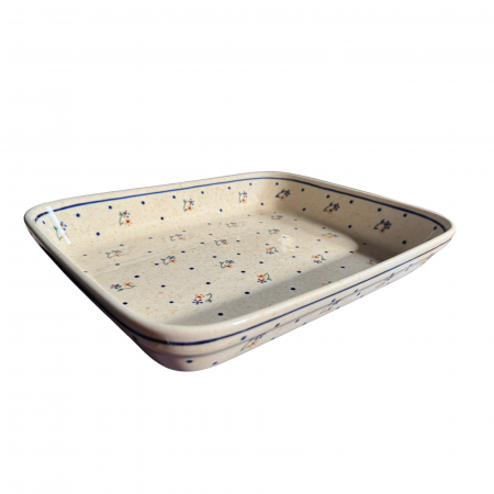 Tava pentru copt Little Flowers, ceramica smaltuita, pictata manual, 22,5 x 29,5 cm, volum 1,7 L [7]