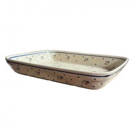 Tava pentru copt Little Flowers, ceramica smaltuita, pictata manual, 22,5 x 29,5 cm, volum 1,7 L [8]