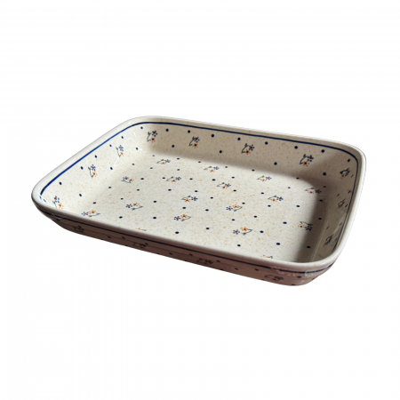 Tava pentru copt Little Flowers, ceramica smaltuita, pictata manual, 22,5 x 29,5 cm, volum 1,7 L [1]