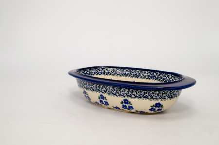 Tava pentru copt ovala Confidence, ceramica smaltuita, pictata manual, 12,0 x 23,0cm, volum 500 ml [4]