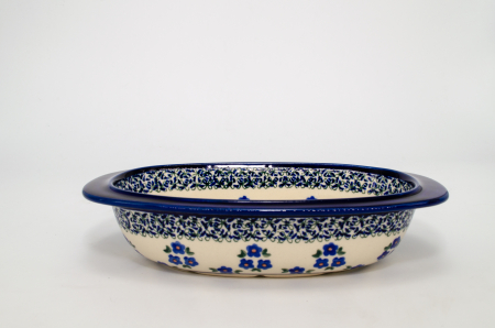 Tava pentru copt ovala Confidence, ceramica smaltuita, pictata manual, 12,0 x 23,0cm, volum 500 ml [1]