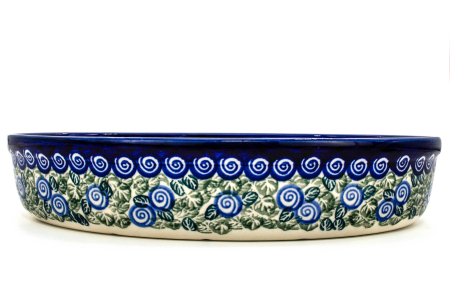 Tava pentru copt ovala Garden Spirals, ceramica smaltuita, pictata manual, 19,0 x 27,5 cm, volum 1,4 L [3]