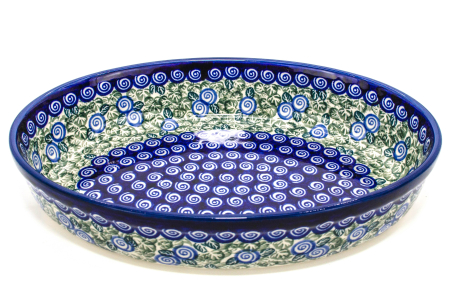 Tava pentru copt ovala Garden Spirals, ceramica smaltuita, pictata manual, 19,0 x 27,5 cm, volum 1,4 L [4]